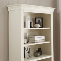 The Furniture Market Wilmslow White Painted Tall Large Bookcase - thumbnail 4
