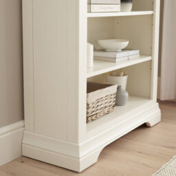 The Furniture Market Wilmslow White Painted Tall Large Bookcase - thumbnail 5