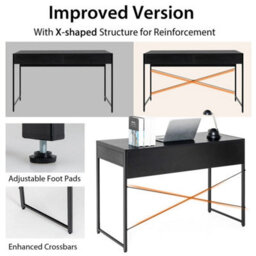 Computer Desk Wooden Pc Laptop Table Writing Workstation - thumbnail 5