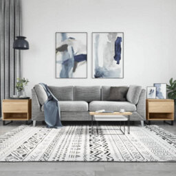 Berkfield Modern Coffee Tables 2 Pcs Sonoma Oak 50X46X50 Cm Engineered Wood - thumbnail 2
