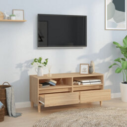 Berkfield Classic Tv Cabinet Sonoma Oak 100X34.5X44.5 Cm Engineered Wood - thumbnail 3