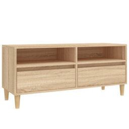 Berkfield Classic Tv Cabinet Sonoma Oak 100X34.5X44.5 Cm Engineered Wood - thumbnail 1