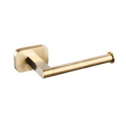 Aquarius Auro Toilet Roll Holder In Brushed Brass