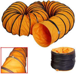 Airtech-Uk Pvc Ducting Flexible 16 Inches/ 400mm For Portable Fan Air Transfer Hose 5 Meters Long Heavy Duty, Fire Retardant - thumbnail 7