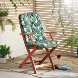 Luxury Living Jungle Water-Repellent Chair Pad Fade-Resistant 95Cmx42Cmx4Cm Green/blue/white - thumbnail 3
