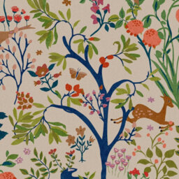 Joules Enchanted Woodland Antique Creme Floral Wallpaper - thumbnail 2