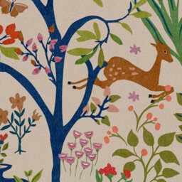Joules Enchanted Woodland Antique Creme Floral Wallpaper - thumbnail 4