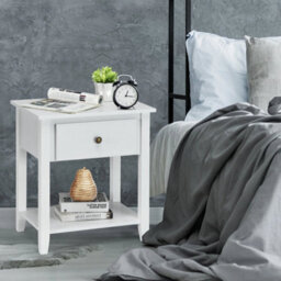 Bedroom Nightstand Accent Table Narrow Side End Table - thumbnail 3