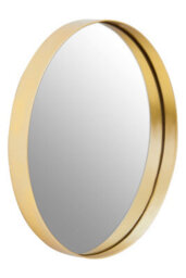 Orsina Timeless Small Gold Finish Wall Mirror, Easy To Install Circular Wall Mirror, Versatile Mirror For Home - thumbnail 2