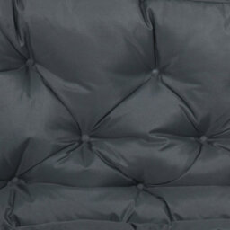 Outsunny 2 Seater Garden Bench Cushion Outdoor Seat Pad With Ties Dark Grey - thumbnail 9