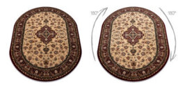 RugsX Wool Carpet Omega Oval Orion Rosette Light Ruby 2 200X300 Cm - thumbnail 3