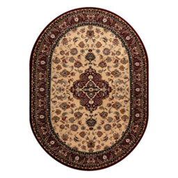 RugsX Wool Carpet Omega Oval Orion Rosette Light Ruby 2 200X300 Cm - thumbnail 2