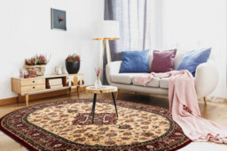RugsX Wool Carpet Omega Oval Orion Rosette Light Ruby 2 200X300 Cm - thumbnail 5