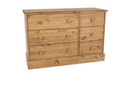 Core Products 3+3 Drawer Wide Chest, Antique Waxed, Cotswold Collection - thumbnail 3