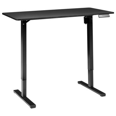 Beliani Electric Adjustable Standing Desk Tavares Black 120 Cm 60 Cm - image 1