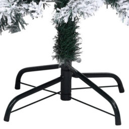 Berkfield Artificial Christmas Tree With Flocked Snow Green 240 Cm Pvc - thumbnail 5