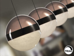 Luminosa Lighting Luminosa Orbes Bar Pendant Ceiling 4 Light Chrome Black Led 3000K - Uk Stock - thumbnail 3