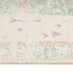 Loomed Distressed Cream Green Persian Style Washable Non Slip Rug 200X290Cm - thumbnail 8