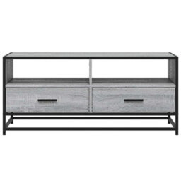 Walplus Coffee Table Grey Sonoma 100X50X45 Cm Engineered Wood And Metal - thumbnail 5