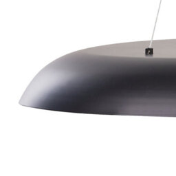 Beliani Black Metal Pendant Lamp With Integrated Led Ring, Adjustable Height, 60Cm Diameter - thumbnail 3