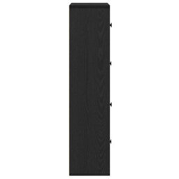 Berkfield Bookcase Black Oak 60X24X101.5 Cm Engineered Wood - thumbnail 6