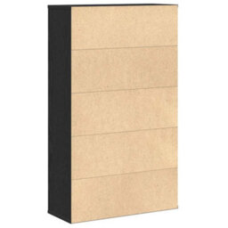 Berkfield Bookcase Black Oak 60X24X101.5 Cm Engineered Wood - thumbnail 7