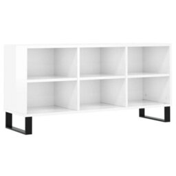 Walplus Tv Cabinet High Gloss White 103.5X30X50 Cm Engineered Wood - thumbnail 2