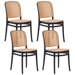 Beliani Set Of 4 Garden Chairs Plose Beige - thumbnail 1