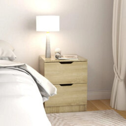 Berkfield Bedside Cabinets 2 Pcs Sonoma Oak 40X40X50 Cm Engineered Wood - thumbnail 3