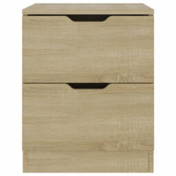 Berkfield Bedside Cabinets 2 Pcs Sonoma Oak 40X40X50 Cm Engineered Wood - thumbnail 4
