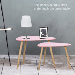 Aamen Set Of 2 Coffee End Tables, Nesting Tables, Sofa & Tea Tables, Tables For Home - thumbnail 5