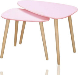 Aamen Set Of 2 Coffee End Tables, Nesting Tables, Sofa & Tea Tables, Tables For Home - thumbnail 1