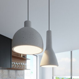 Sollux Lighting Empoli Concrete Grey 1 Light Classic Pendant Ceiling Light - thumbnail 8