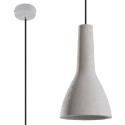 Sollux Lighting Empoli Concrete Grey 1 Light Classic Pendant Ceiling Light - thumbnail 3