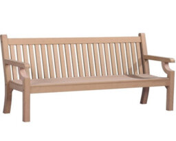 Winawood Sandwick 4 Seater Wood Effect Bench - New Teak - thumbnail 1