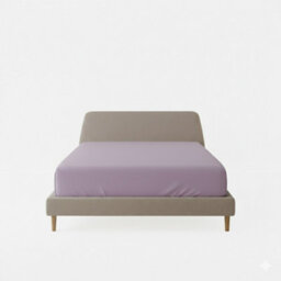 Flannelette Fitted Sheet Soft Brushed Cotton Bedding Warmth Comfort Lilac - thumbnail 2