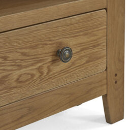 Broadway Oak 90Cm Corner Tv Unit - Fully Assembled By Roseland Furniture - thumbnail 7