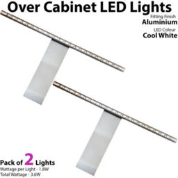 2-Pack Cool White Led Over Cabinet Lights With Driver Kit For Kitchen & Home Use - thumbnail 2