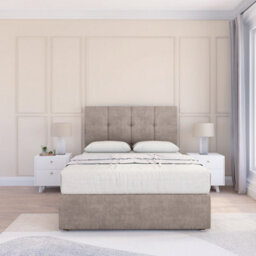 "Sloomy 4Ft6 Jasmine Plush Pebble Memory Foam Bed Set With 2 Drawers, Mattress & 26"" Headboard - Double" - thumbnail 2