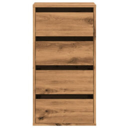 Berkfield Corner Chest Of Drawers Artisian Oak 40X41X76 Cm Engineered Wood - thumbnail 4