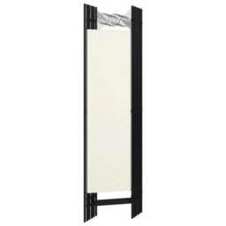 Berkfield 6-Panel Room Divider Cream White 240X180 Cm - thumbnail 4