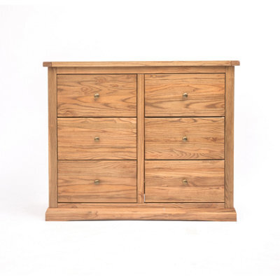 Cabinet Bits Salerno 6 Drawer Chest Of Drawers Brass Knob - image 1