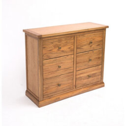 Cabinet Bits Salerno 6 Drawer Chest Of Drawers Brass Knob - thumbnail 3