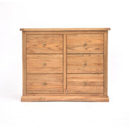 Cabinet Bits Salerno 6 Drawer Chest Of Drawers Brass Knob - thumbnail 1