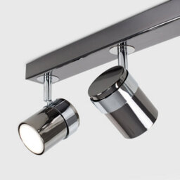 Valuelights Rosie Modern 4 Way Straight Bar Ceiling Spotlight Fitting Black Chrome Finish - thumbnail 6