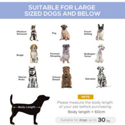 Pawhut Pet Raised Bed Dog Cat Hammock Puppy Large Cots Camping Portable Outdoor - thumbnail 4