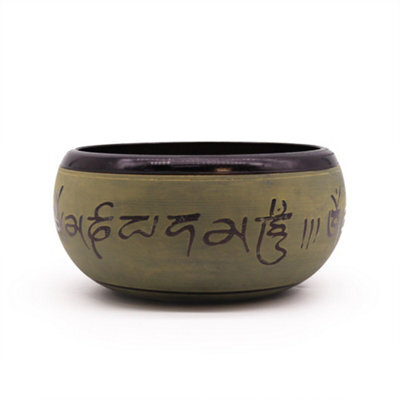 Earth Powder Singing Bowl Mantra Five Buddha Gold 16Cm - image 1