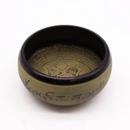 Earth Powder Singing Bowl Mantra Five Buddha Gold 16Cm - thumbnail 2