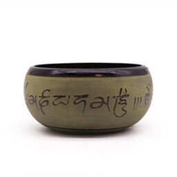 Earth Powder Singing Bowl Mantra Five Buddha Gold 16Cm - thumbnail 1