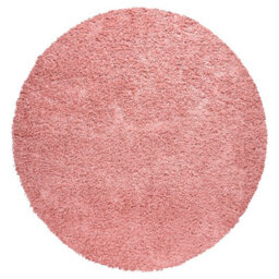 Bravich Rose Pink Thick Shaggy Circle Rug - California - 150Cm - thumbnail 2